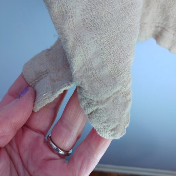 Ron Chereskin Men's Shirt XXL* Beige Linen/Rayon Short Sleeve Button Up Casual - Picture 8 of 12